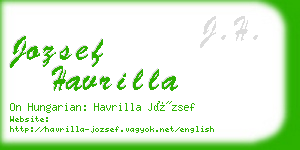 jozsef havrilla business card